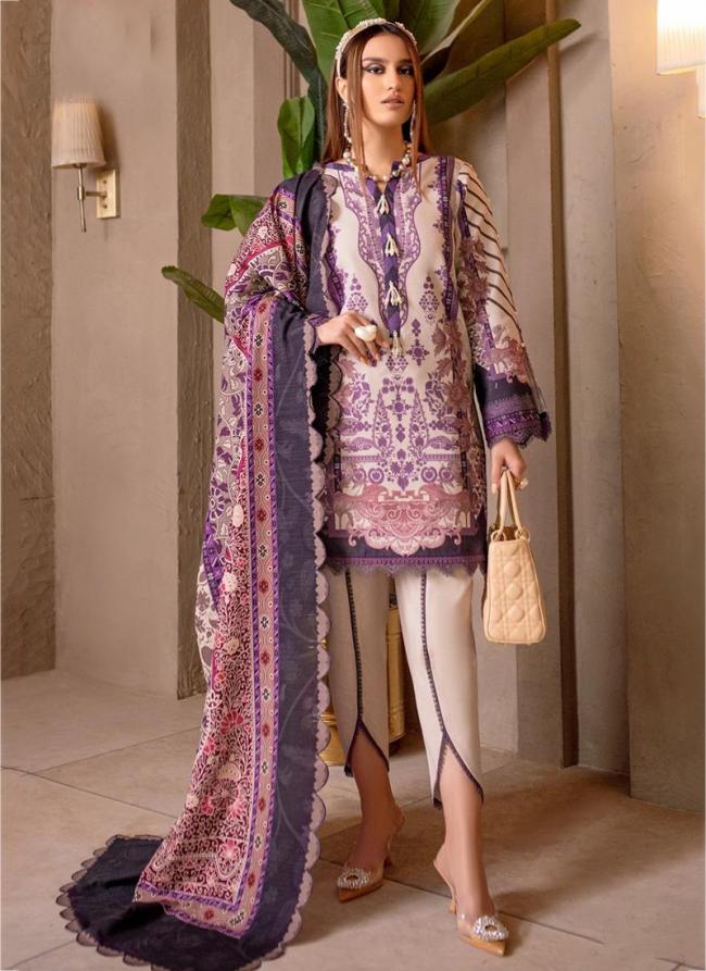 Pure Cotton Purple Pink Eid Wear Digital Printed Pakistani Suit